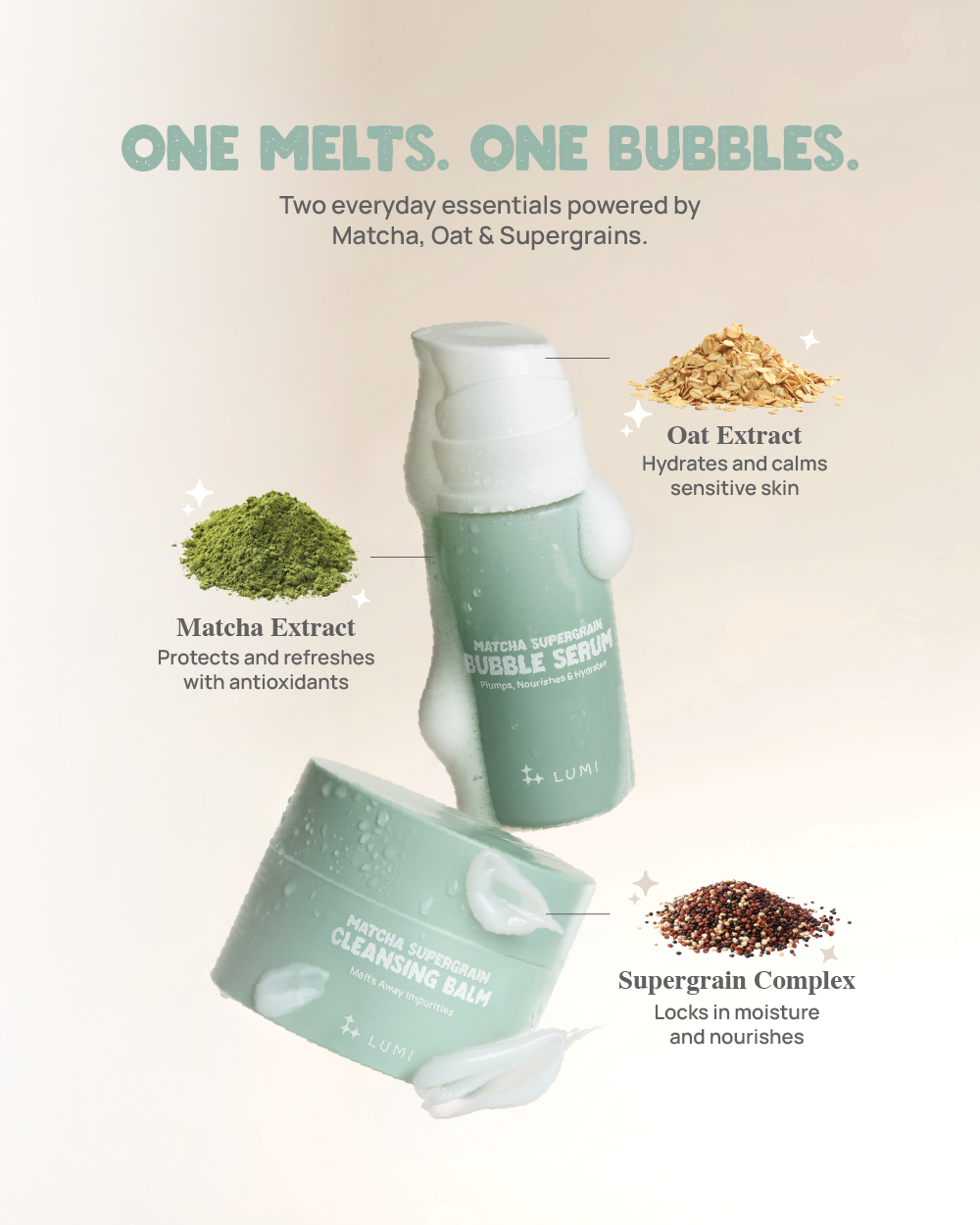Matcha Supergrain Cleansing Balm