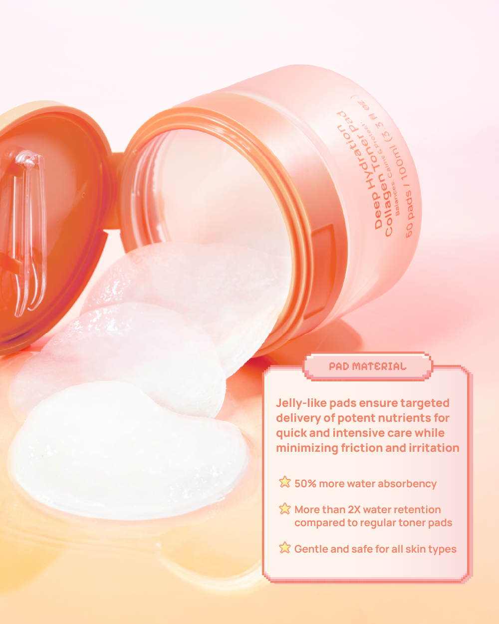 Deep Hydration Collagen Toner Pad
